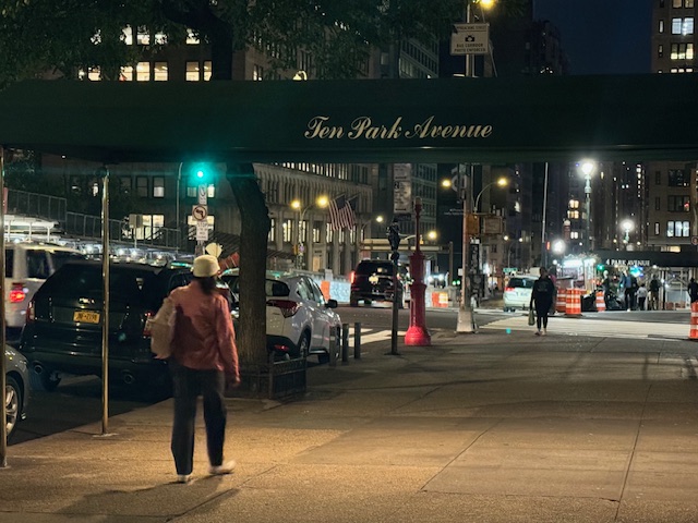 Park Ave at night