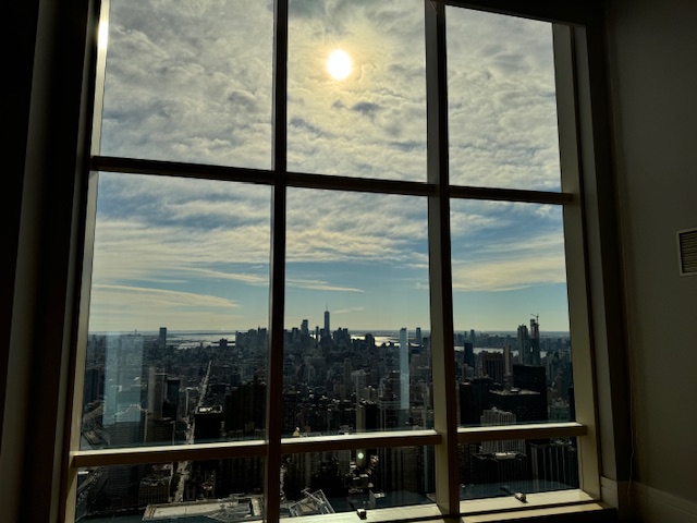 Sunlight over the city UN